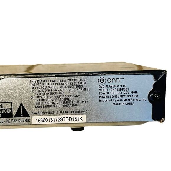 onn. Upscaling HDMI DVD Player Model ONA18DP001 - Picture 10 of 15